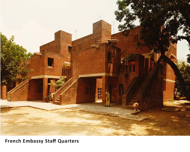 French Embassy Staff Quarters, New Delhi, India